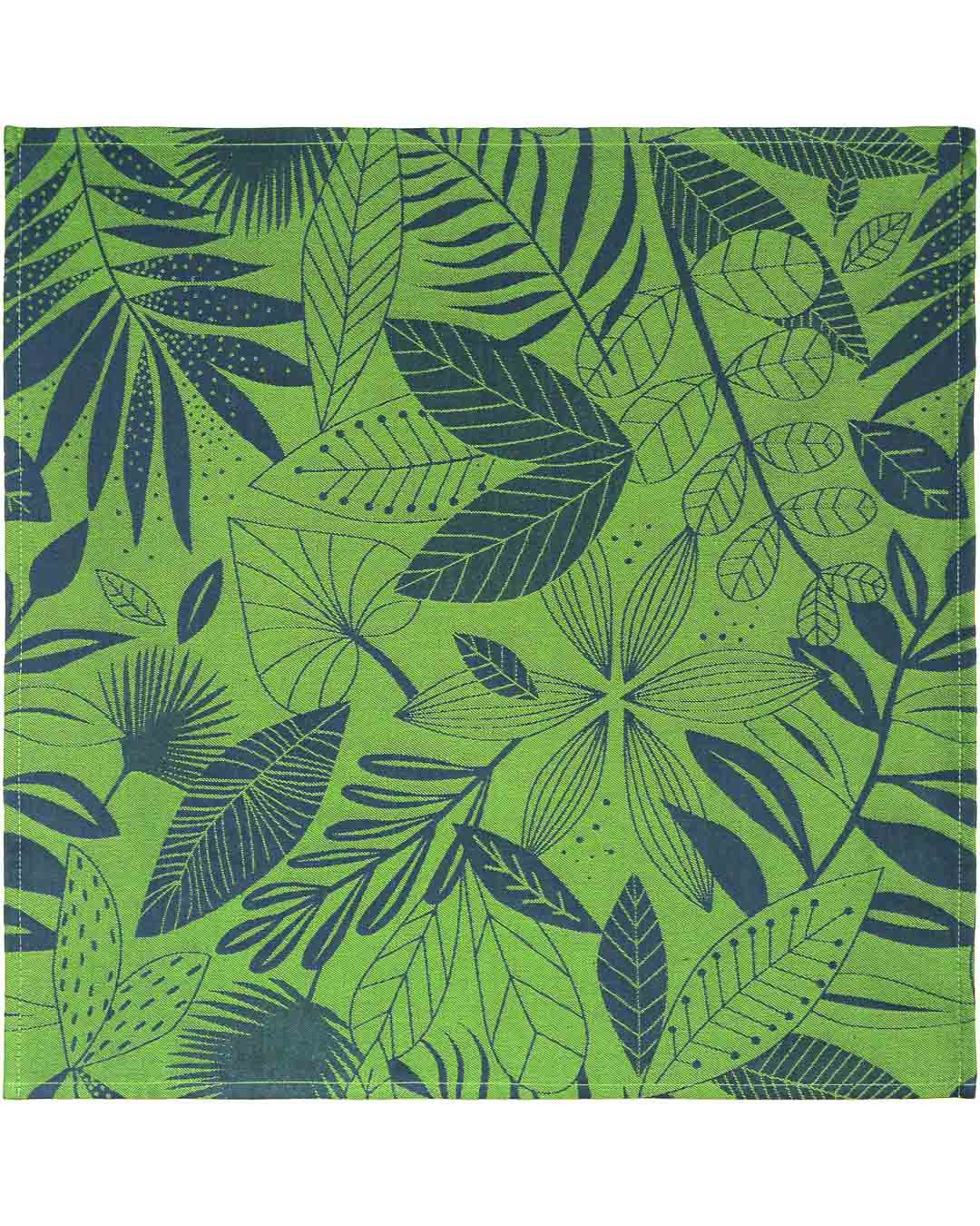 SERVIETTE FEUILLAGE VERT