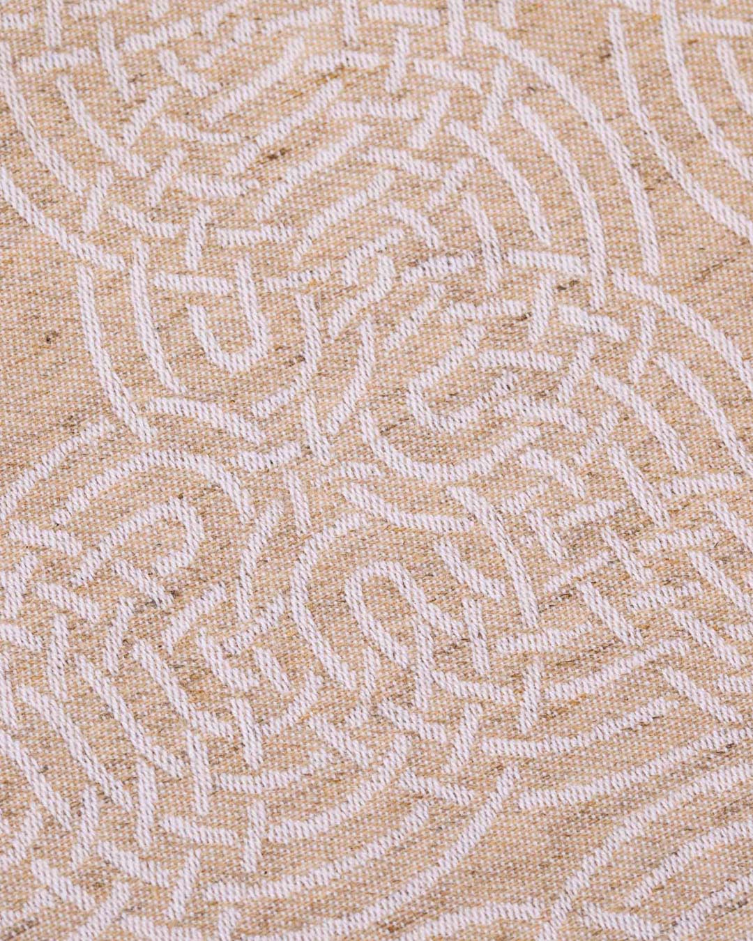 SERVIETTE MÉANDRE LIN/BLANC