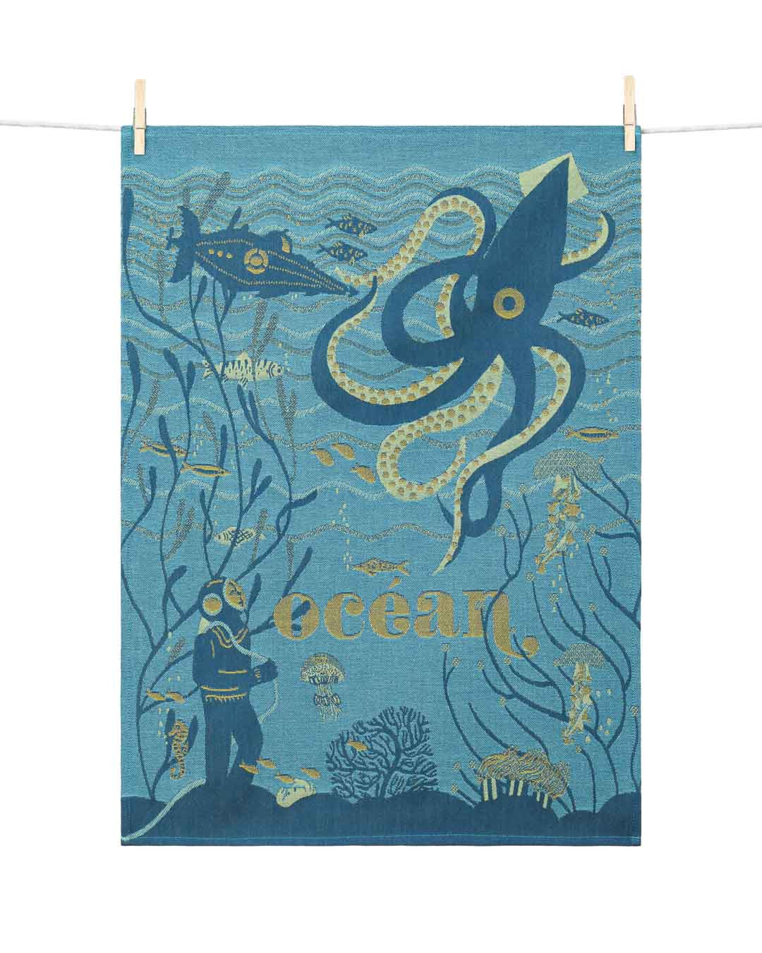 COFFRET 2 TORCHONS OCEAN