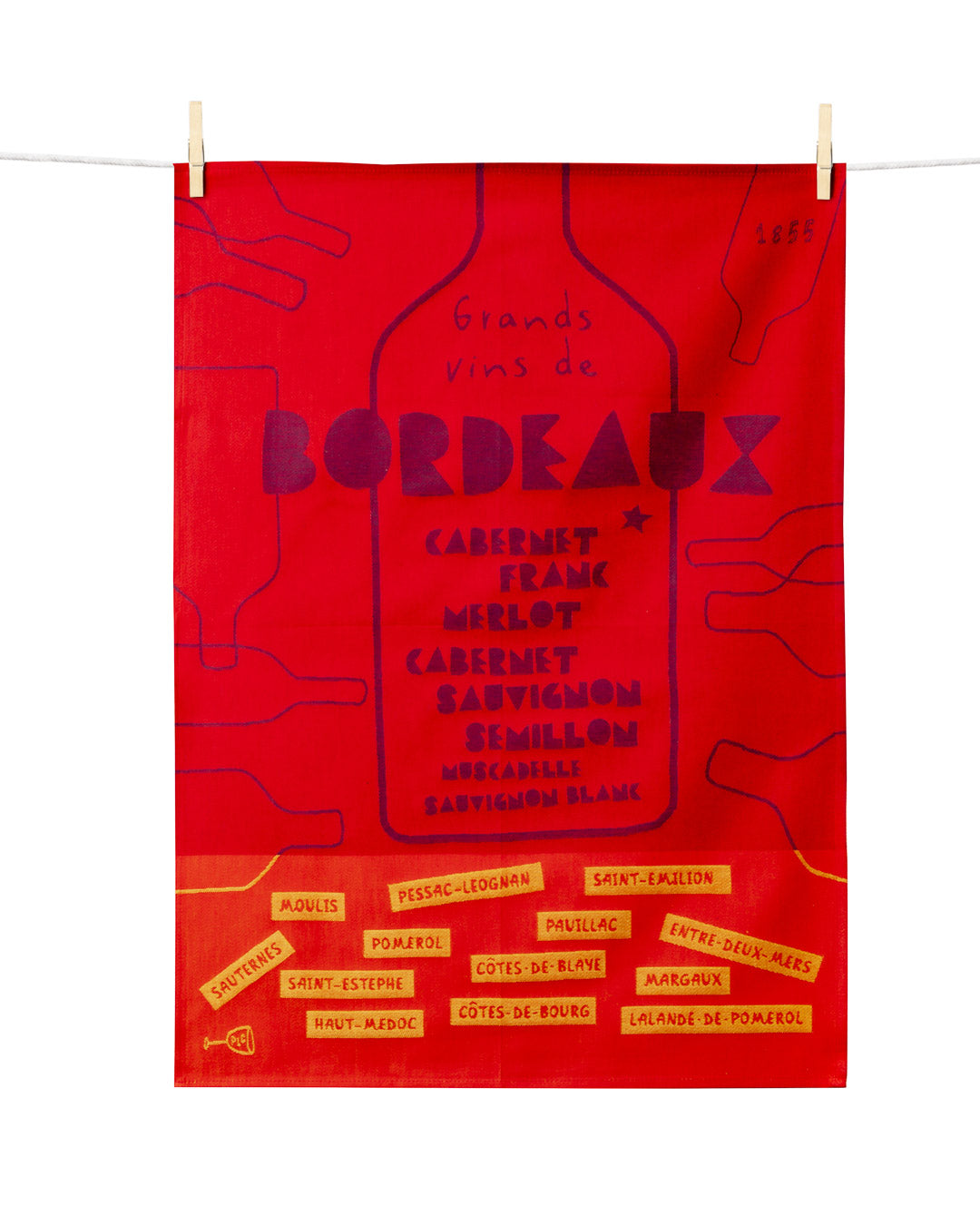 TORCHON VINS DE BORDEAUX