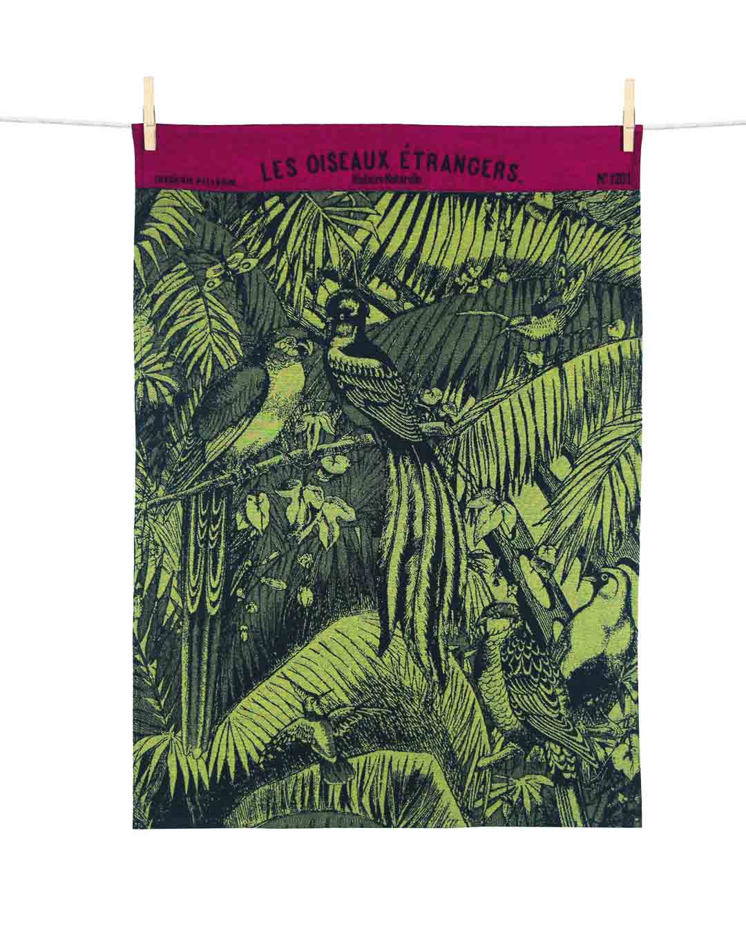 TORCHON LES OISEAUX ÉTRANGERS