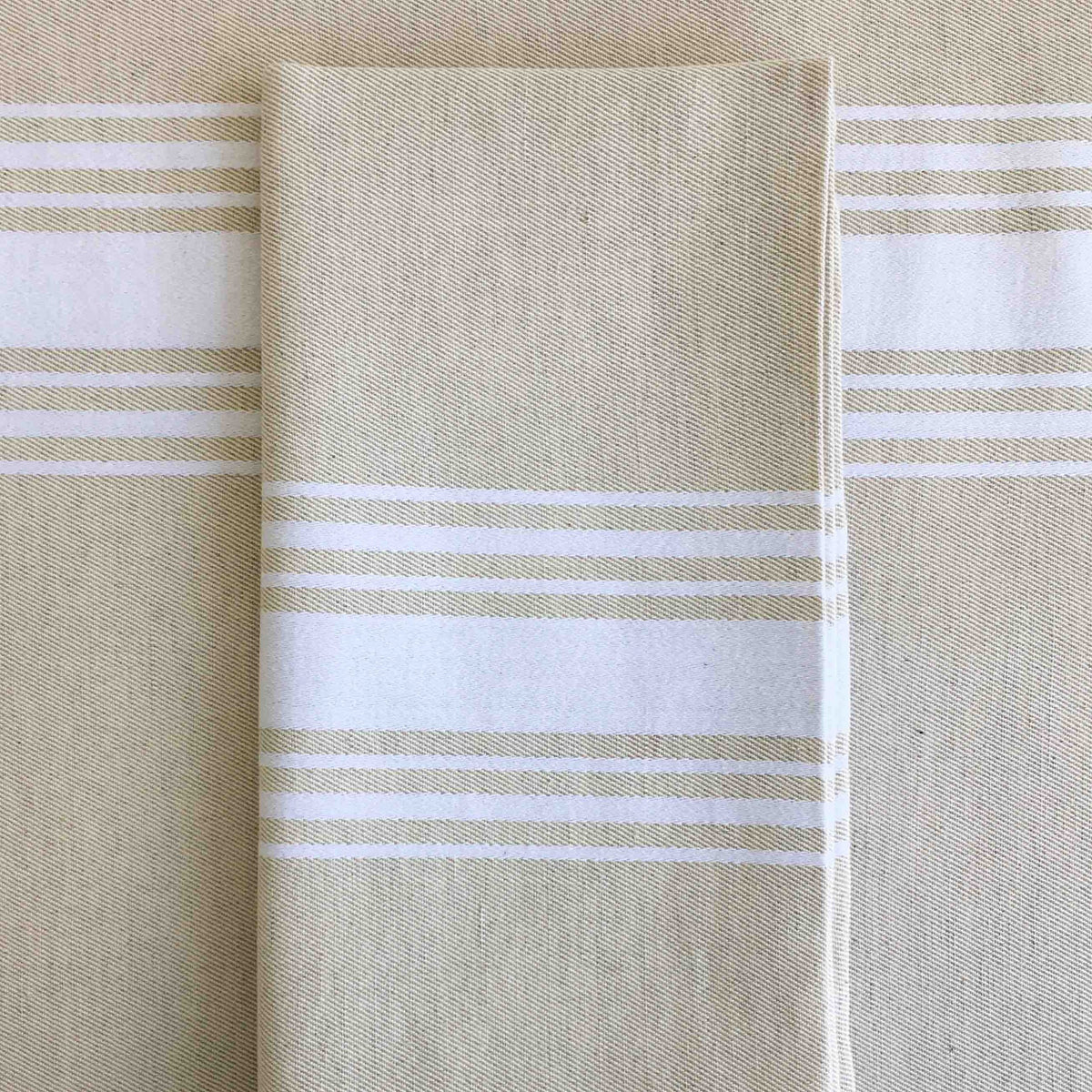 SERVIETTE COUTIL BLANC