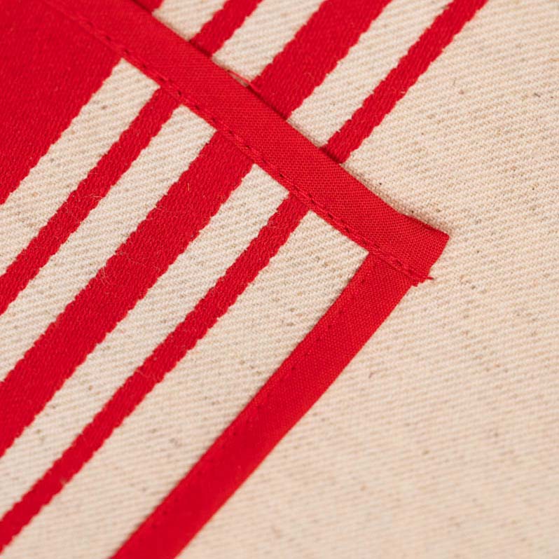 TABLIER COUTIL ROUGE